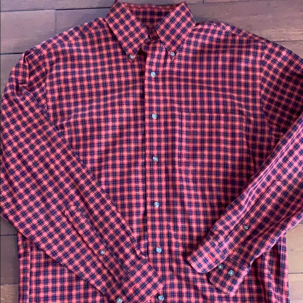 Brooks brother long sleeve plaid button up small